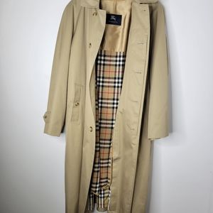 Burberry Haymarket Trench Coat sz 40R Euro